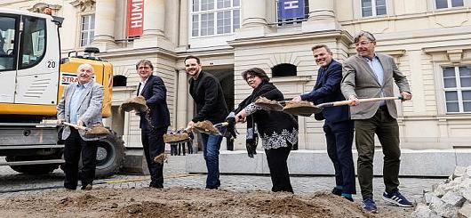  Spatenstich zur Begrünung der Südseite des Schlossplatzes